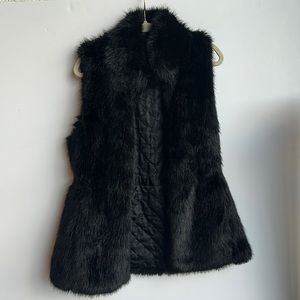 Banana Republic faux fur vest